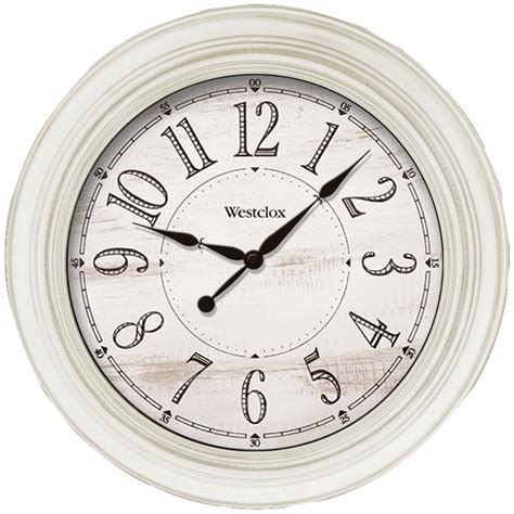 white vintage clock|large white vintage wall clock.